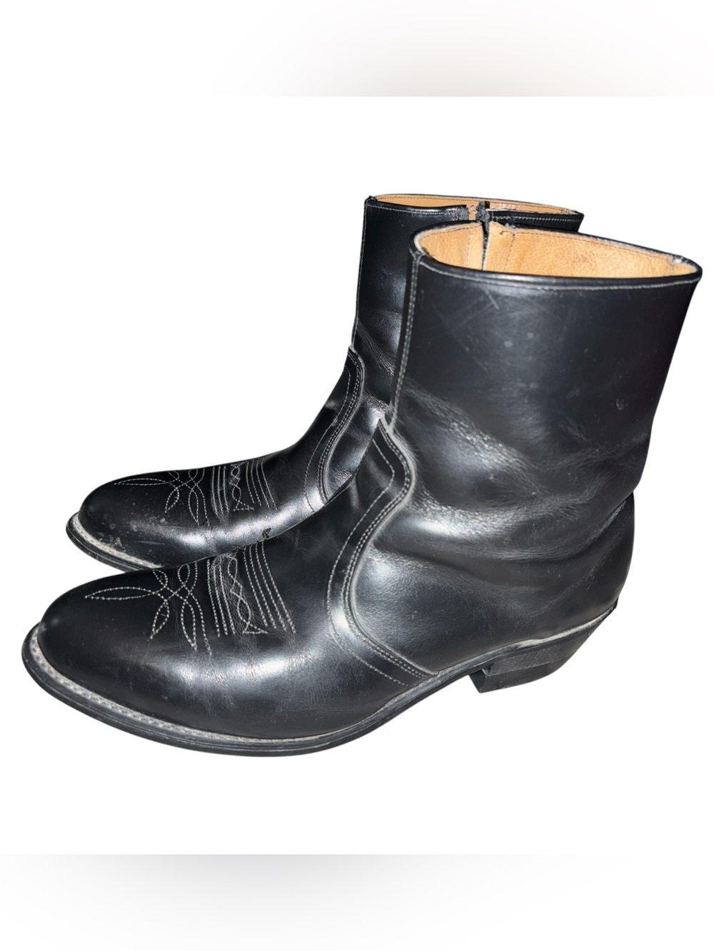 Men’s Western leather ankle boots 11